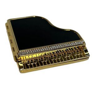 Vintage Estee Lauder Grand Music Piano Lucidity Compact Pressed Powder Puff 2.8g